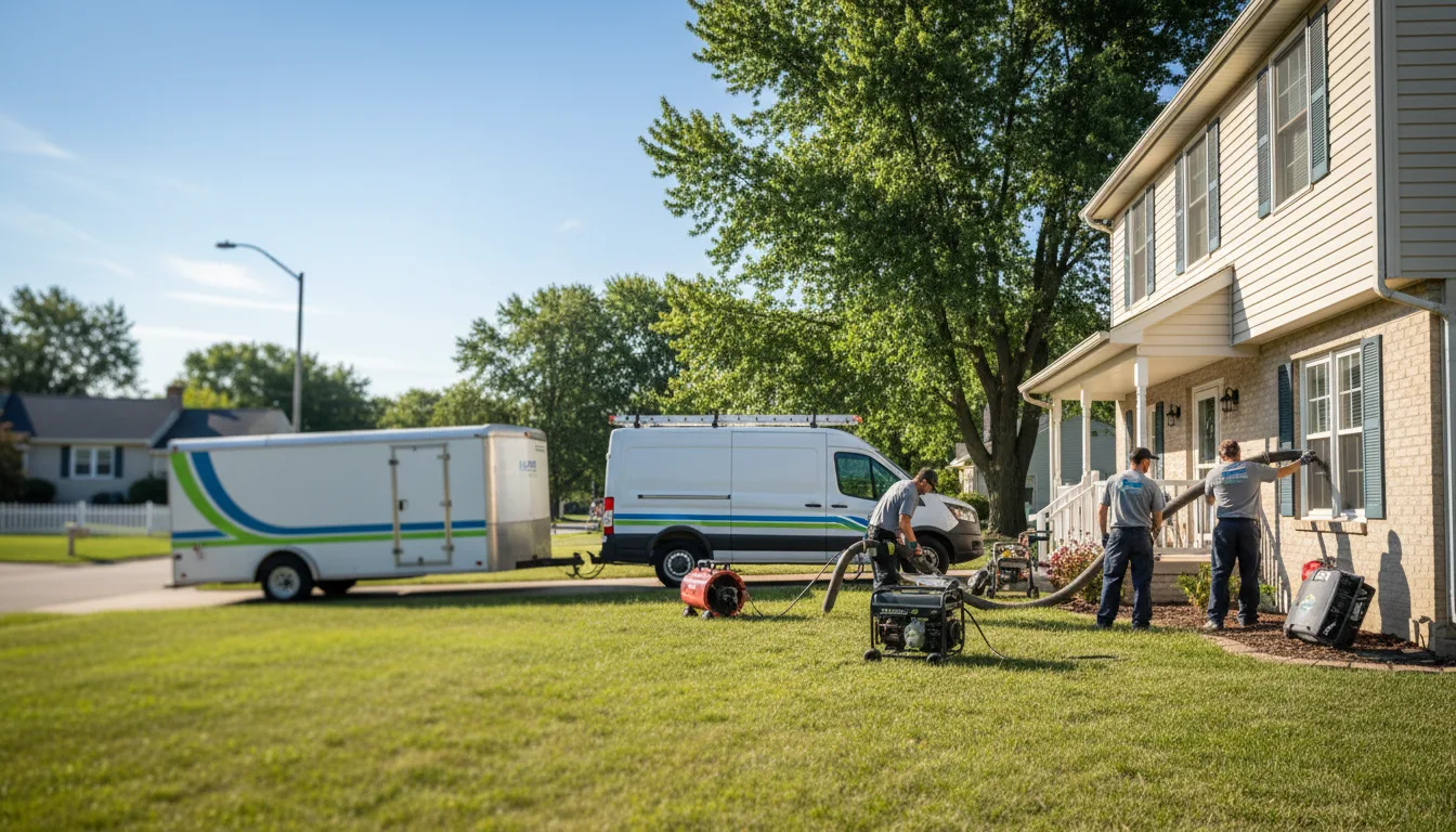 Flooded Basement Restoration And Cleanup With Repair in Dumont, IA near me